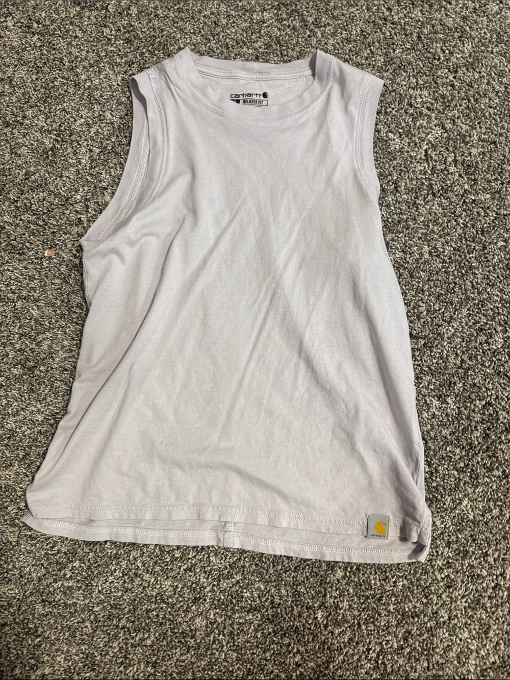 Carhartt Sleeveless Tank Top in Pale Gray